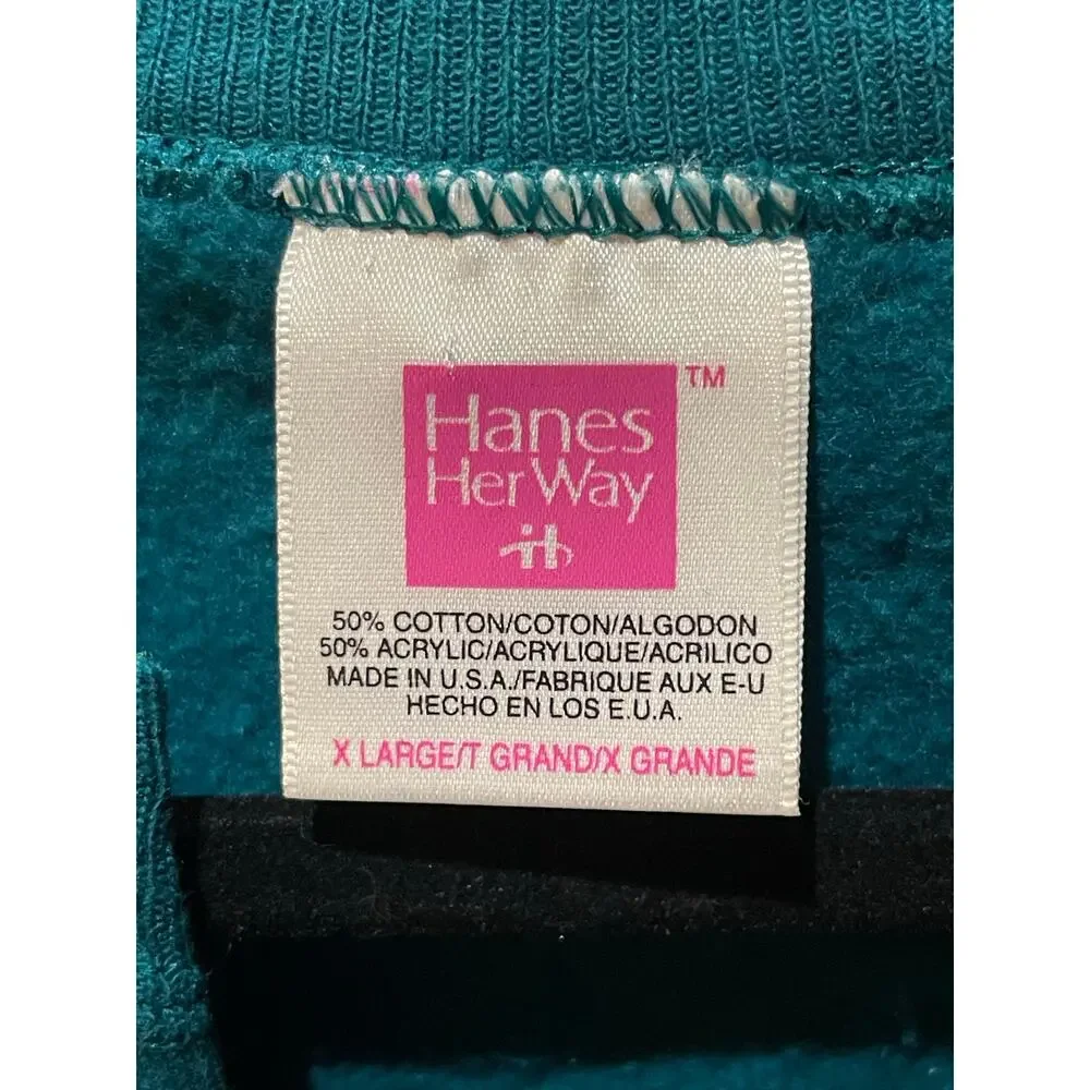Hanes Her Way Vintage Floral Open Front Cardigan XLarge - Picture 6 of 7